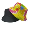 Berets kreatywny krawat bar barbnik hat fisherman hats odwracalny hip hop czapki kolorowe graffiti bob czapki