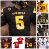 Maglia da football Arizona State ASU NCAA College 26 Eno Benjamin 11 Brandon Aiyuk 84 Frank Darby 90 Jermayne Lole 20 Khaylan Kearse-Thomas 1 N