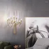 Wandlamp Modern Goud Luxe Kristallen Licht Schans Led Voor Thuis Binnen Woonkamer Slaapkamer Achtergrond Verlichtingsarmaturen