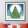 Decorações de Natal 11,8 "X 11,8" DIY Pintura Diamante Padrão de Árvore de Natal Passo a Passo 5D Strass Artesanato Arte de Parede Decoração de Casa Hobby 231023