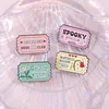 Book Club Enamel Pins Custom Read All Night Book Club Brooches Lapel Badges Vintage Stamp Funny Jewelry Gift for Kids Friends