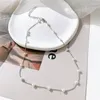 Colares de pingente tobilo 2023 moda colar corrente pérola colar para mulheres personalidade cor de ouro gargantilha charme jóias de casamento presentes
