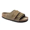 Sandálias Boston Clogs Sandália Designer Chinelos de Pele Clog Arizona Homens Mulheres Slides Preto Branco Camurça Couro Fivela Plataforma Sapatilhas Falt Slides Atacado