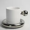 Tasses personnalisées Trave mignonne poignée en céramique porcelaine lait drôle tasse esthétique moka Tazas De café ensembles De café