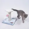 26cm 10.24 "Cat Tree Cat Krassen Post klimdieren speelgoed Wooden schattige bloemzuspalen Scratcher