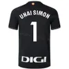 23/24 Club Team Soccer 1 Unai Simon Jerseys 18 Oscar de Marcos 14 Dani Garcia 12 Gorka Guruzeta 9 Inaki Williams 7 Alex Berenguer Football Shirt Kits Black Red BiErBaE