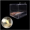 Altre forniture per uccelli 1 pezzo di semi No Mess Feeder Pappagallo Giocattoli Canarino Cockatiel Finch Tidy Corral Contenitore Home Animali domestici Mangiatoie per uccelli Drop Deli Dhwnf