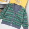 Nuovo cardigan per bambini maglione per bambini design a righe di alta qualità Taglia 100-160 CM Giacca monopetto con scollo a V per bambini Oct25
