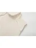 女性用セーター2023女性ソリッドニットセーターベスト秋のファッションノースリーブネックプルオーバーシンプルな因果ソフトビンテージトップ