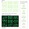 Наклейки на стены Светящиеся снежинки Рождественские наклейки на стену Спальня Главная Украшение комнаты Наклейки Светятся в темноте Год Стеклянные обои для окон 231025