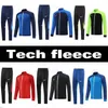 Traccetti da uomo in pile mezza zip a due pezzi Designer di due pezzi Tech Sports Sports Casual Fashion Abita di asciugatura rapida Jogger