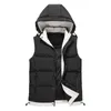 Gilets pour hommes surdimensionnés couple porter automne et hiver gilet en coton pour femmes jeunesse mode coréenne à capuche chérie