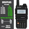 Talkie-walkie Wanneton UV5FPLUS bande complète 136-520 MHz talkie-walkie 5 W fonction de fréquence de copie émetteur-récepteur portable radio bidirectionnel 231024