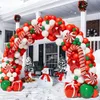 Decorazioni natalizie 126Pc Canna di Natale Palloncino Ghirlanda Arco Kit Caramelle Decorazioni natalizie per la casa Natale Cristmas Navidad Noel Anno 2024 231025