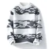 Мужские свитера Свитера мужские Зимняя мода утепленный свитер в корейском стиле мужские свитера осень Мужские шерстяные пуловеры полный размер S-3XL231023