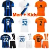 2023-24 Man Kids Club Soccer Inter Soccer Milan Jersey Set 9 Marcus Thuram 1 Yann Sommer 10 Lautaro Martinez 20 Hakan Calhanoglu 2 Denzel Dumfries Kits Guomi