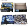 Łamigłówki Maxrenard 1000 sztuk Puzzle Słynne obrazy van Gogh The Starry Night Family Game Prezent Home Decorationl231025