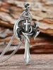 Pendentif Colliers 1pcs Runes Axe Hommes Acier inoxydable Hachette Amulette Bijoux scandinaves