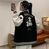 Sweats à capuche pour femmes Sweatshirts Version coréenne Vintage Bomber Jacket Femmes Harajuku Mode College Uniforme Varsity Femelle Surdimensionné Y2k Streetwear Top 231023