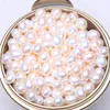 Loose Gemstones Baroqueonly Natural Freshwater Oval Drop Shaped White Pearl Paired With 9-10mm DIY Earrings Pendant Bracelet Jewelry