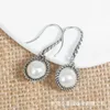 DY Earrings Designer Classic Jewelry Fashion charm jewelry Dy earrings Imitation Pearl 10MM Earrings with Wind Button Thread Christmas gift jewelry accessories