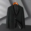 Men's Suits 2023 High-end Handsome Matching Boutique Autumn And Winter Printed Suit Coat Plus Fat Complex Process Simple Fashion