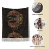 Scarves Womens Scarf With Tassel Anubis Egyptian God Large Winter Fall Shawl Wrap Ancient Egypt Deities Reversible Cashmere