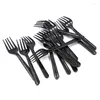 Forks 95Pcs/Pack Plastic Utensils Halloween Tableware Disposable Cutlery Fork Birthday BBQ Party Supplies Fruit Cake Snack