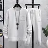 Survêtements pour hommes Survêtement Hommes 2 pièces Ensembles Printemps Automne Hip Hop Jogging Sports Wear O Cou Sweat À Capuche Costume Entraînement Vêtements De Mode