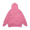 Galleries designer hoodie mens women fashion hoodies pink graffiti paint ink printing graphic sweatshirts luxurys brand tops Clothing Size S-XL