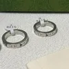 Klasyczne projektanty pierścionki ślubne pierścienie zespołu moda pusta dien Diamentowy pierścień srebrne pierścionek projektant biżuterii CO295K