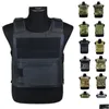 Tactical Vests 18 Color Soft Tactical Molle Vest Airsoft Body Armor Shooting Paintball Adjustable Straps Combat Outdoor Hunting Cs Gam Dhwiz