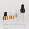 Perfume Bottle 50pcs Empty 1ml 2ml 3ml 5ml Test Perfume Essential Oil Sample Mini Vials Glass Dropper Bottles With Pipette Cosmetic Vial 231024