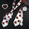 Keychains 5Pcs/Set Sublimation Blank Tie For Men Solid Satin Necktie DIY Decorative Costume Heat Transfer Men's