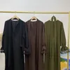 Roupas étnicas Modest Abaya Eid Ramadan Mulheres Muçulmanas Cinto Renda Maxi Vestido Marocain Caftan Femme Musulman Vestidos Árabe Robe Jalabiya