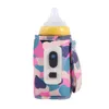 Baby Bottles# USB Feeding Bottle Warmer Baby Bottle Travel Cover Heat Keeper with Adjustable Constant Temperature Portable Milk Heater 231024