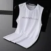 T-Shirt sans manches pour hommes, chemises de course, d'entraînement, de Fitness, compression des Muscles, gilet de basket-ball, débardeur d'extérieur, 22222I