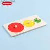 Puzzles Tongyuefun Montessori Games Education drewniane zabawki geometryczne kształty puzzli 3d puzzle jigsaw ręka chwytanie desek dzieci prezentl231025