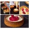 Ferramentas de cozimento 5 pçs circular tart anéis com furos aço inoxidável torta frutas quiches bolo mousse molde cozinha molde 9cm