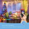 Decoraciones navideñas Luces de cadena inteligentes Funciona con Alexa Google LED Hada que cambia de color con aplicación remota para interiores 231025