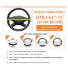 Steering Wheel Covers 3 Pcs Plush Elastic Automotive Accessories Handbrake Shift Sleeves Suitable For Various Vehicle Model