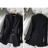 Femmes Costumes Blazers De Luxe Costume Blanc Veste Femmes Noir Blazer Slim À Manches Longues Chic Coréen Manteaux Printemps Automne Designer Vêtements 231025