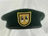 Bérets de l'armée américaine, 1er groupe de forces spéciales, béret en laine vert noirâtre, grade de capitaine d'officier, chapeau militaire, reconstitution