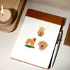 50 pezzi di animali del fumetto golden retriever graffiti decorazione creativa del frigorifero custodia del telefono fai da te adesivo impermeabile per notebook da skateboard