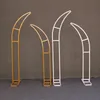 Nuova decorazione di nozze Arco supporto Corno di ferro Porta fioriera per sfondo di scena di festa Puntelli di layout del sito fai da te Bianco Oro Nero Disponibile