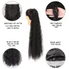 Synthetic Wigs Aosiwig tail Kiinky Curly Drawstring Black Super Long Fake False Hair Piece Clip In Tail Hairpiece For Women 231025