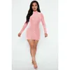 Clothing Summer Sequined Plaid Long Sleeve Stand Collar Bodycon Midi Mini Dress For Women Birthday Sexy Party Club Dresses