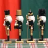 Decorazioni natalizie 4 pezzi 18 cm clip in noce soldato burattino stile decorazione artigianato regalo festival ciondolo casa 231025