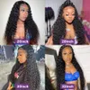 Koronkowe peruki Kinky Curly 13x4 Koronkowe przednie ludzkie włosy dla kobiet 30 -calowe Indian Deep Curly Lace Frontal Peruka mokre i faliste koronkowe peruki zamknięte 231024