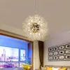 Postmodern pendellampor vardagsrum sovrum kreativt enkelt ljus lyxig maskros hängande lampa personlig restaurang kristall